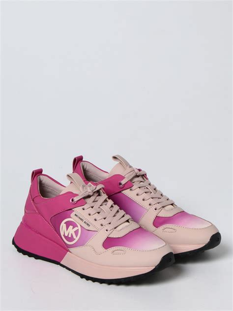 michael kors peach sneakers|michael kors pink trainers women.